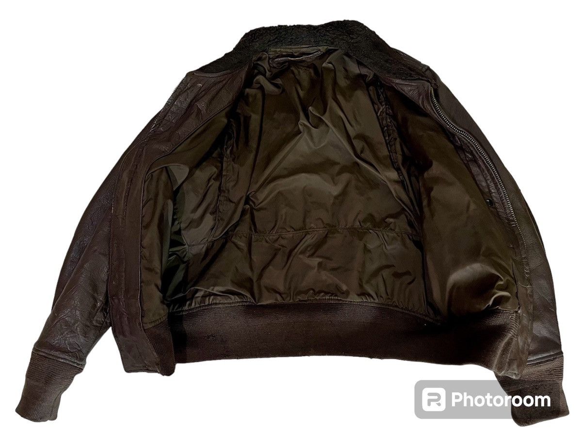Vintage Vintage 70s USN Us Navy G1 Leather Flight Jacket Size US L / EU 52-54 / 3 - 4 Thumbnail