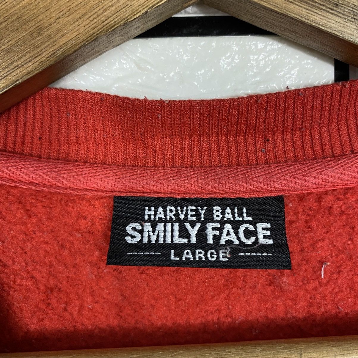Japanese Brand 📌Vintage Sweatshirt Smiley Face Big Logo Over Print Size US L / EU 52-54 / 3 - 14 Thumbnail