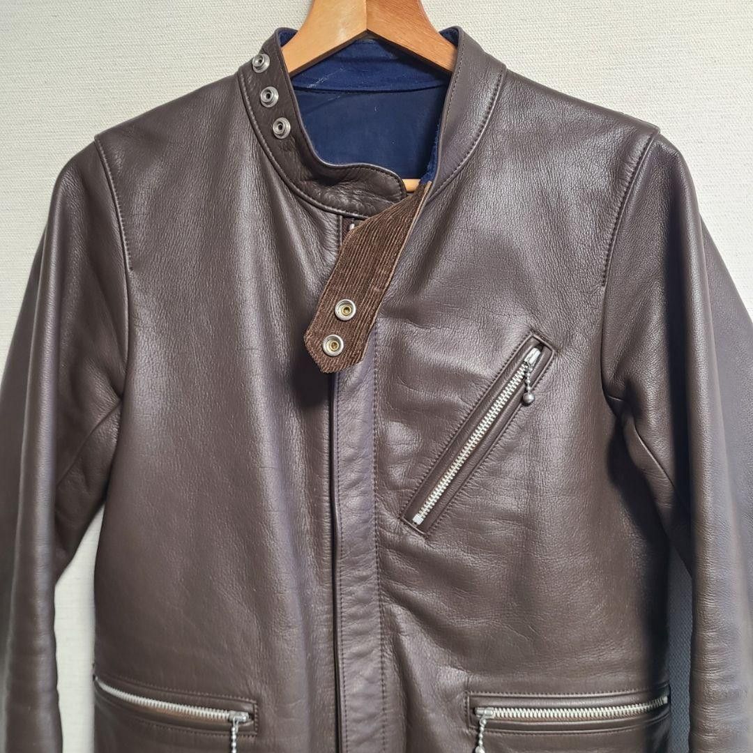 undercoverism leather ridersjacket