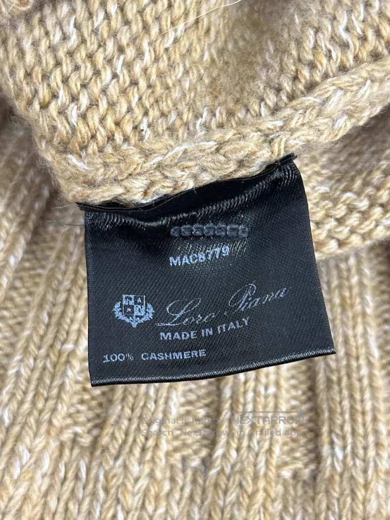 Loro Piana Loro Piana Khaki high neck cashmere sweater Size US M / EU 48-50 / 2 - 4 Thumbnail