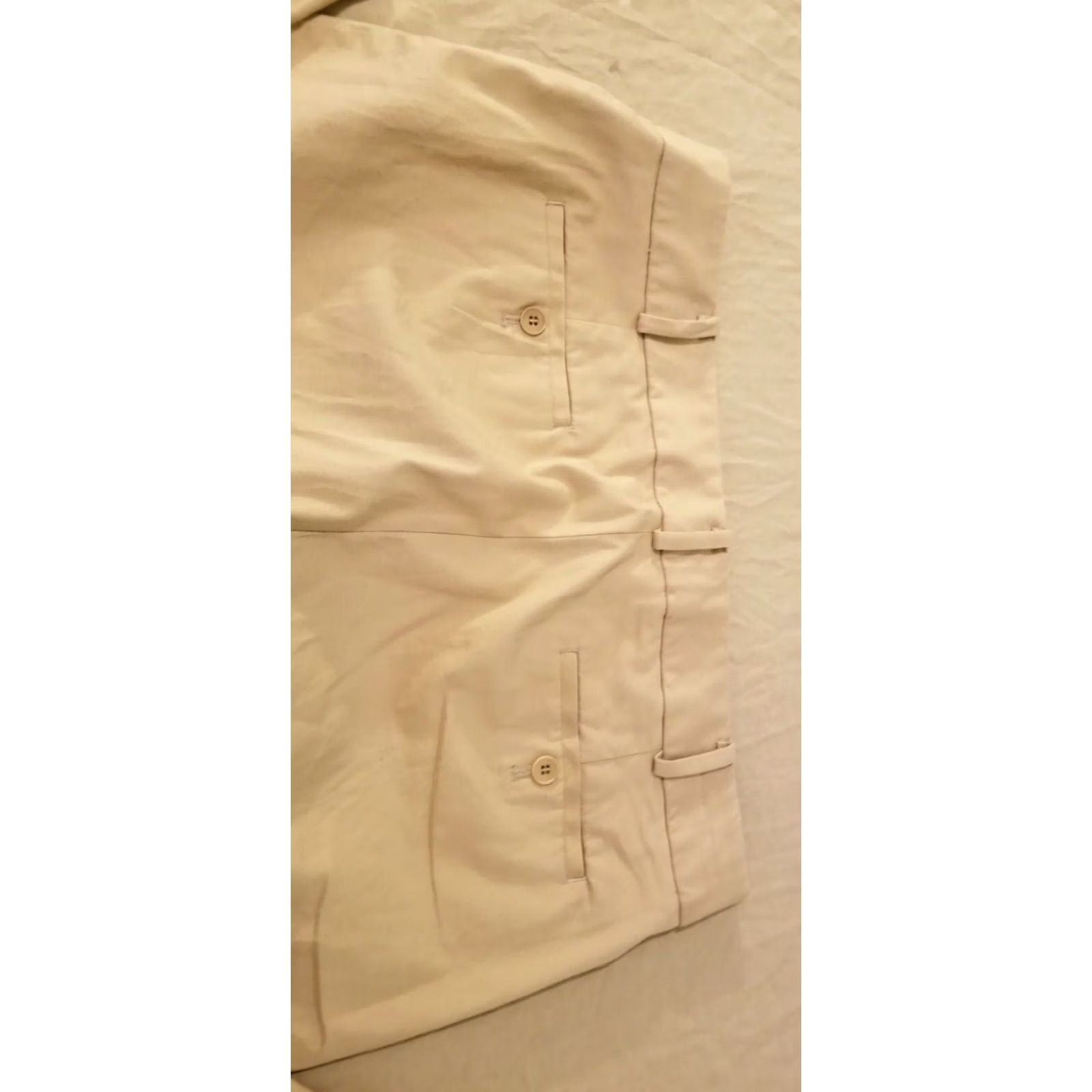 Talbots Talbots Khaki Dress Pants 12 Cotton Slack Trouser Womens Beige Size 34" / US 12 / IT 48 - 2 Thumbnail