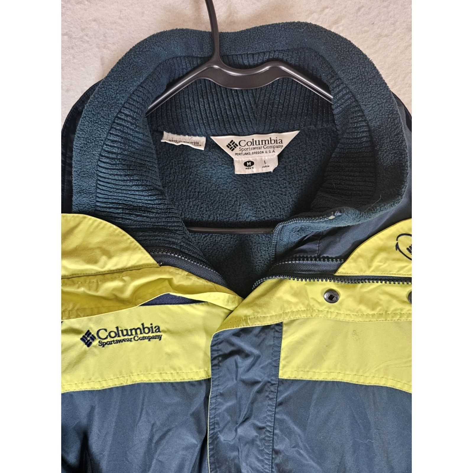 Etro VINTAGE Columbia Bugaboo 3-in-1 Jacket Green & Yellow Mens Large 90s Retro Size US L / EU 52-54 / 3 - 3 Thumbnail