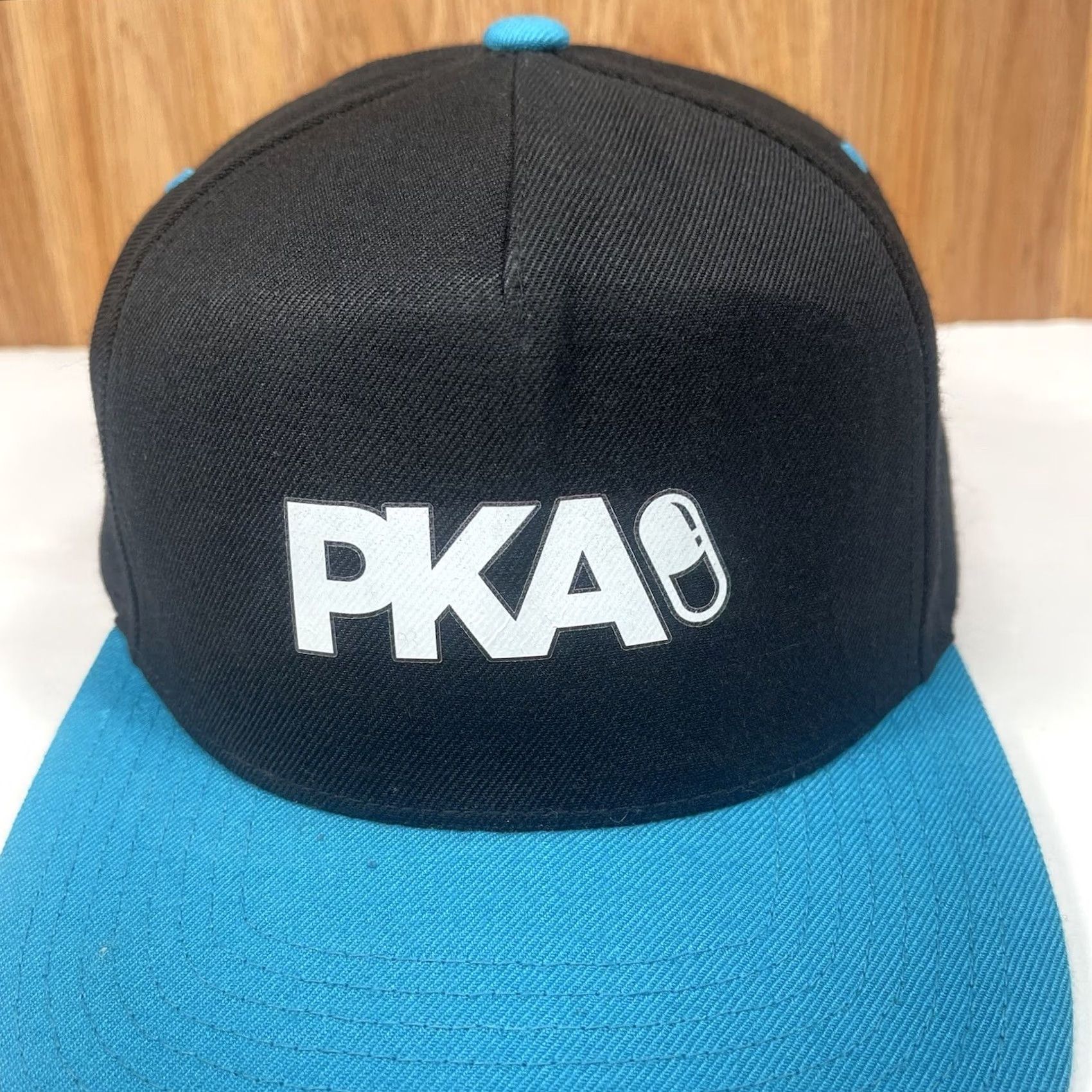 Vintage Yupoong PKA Adjustable Snapback Baseball Golf Hat Cap Black Blue Size ONE SIZE - 3 Thumbnail