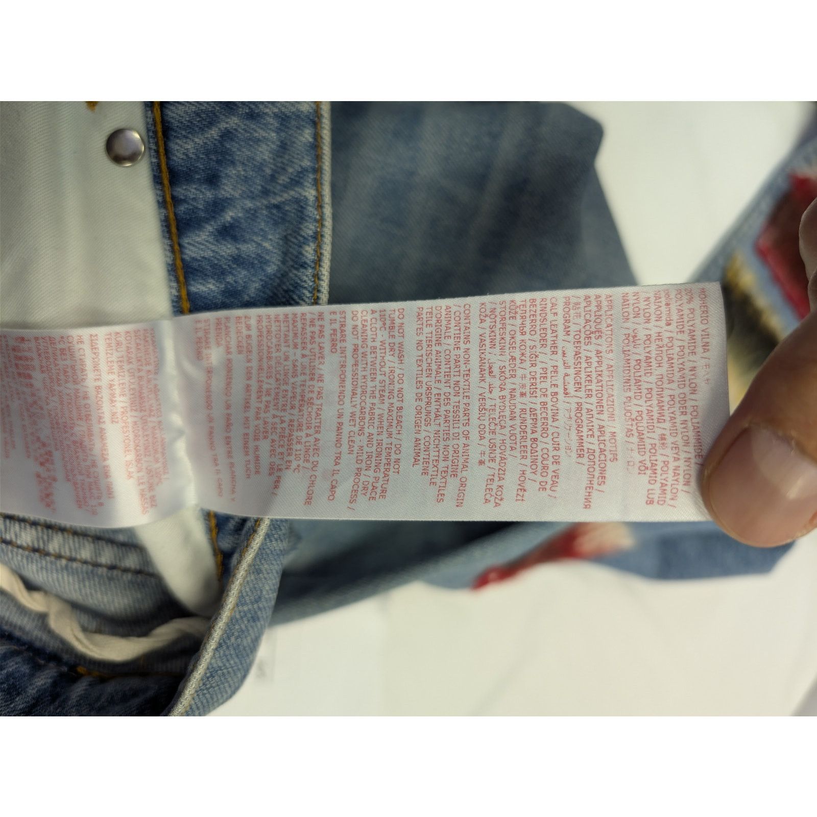 Marni o1rshd1 Embroidered Striped Patch Denim Jean Pants in Blue Size US 32 / EU 48 - 16 Thumbnail