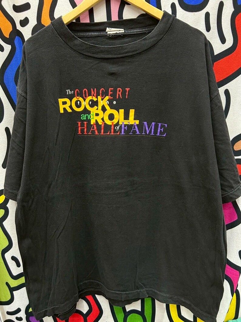 Vintage Vintage 90s Rock and Roll Hall Of Fame tshirt size XL Size US XL / EU 56 / 4 - 2 Thumbnail
