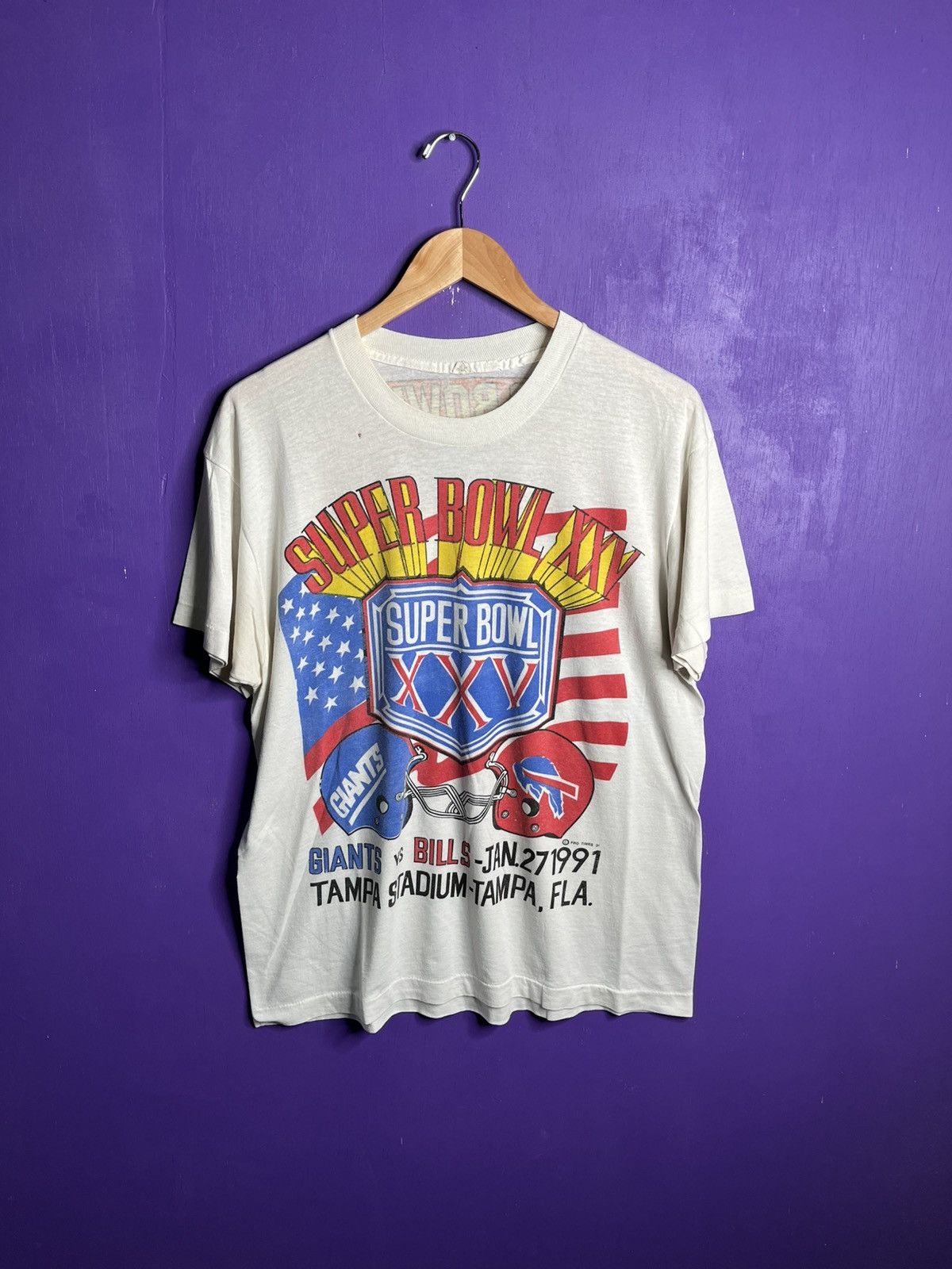 NFL × Vintage Vintage 1991 Super Bowl XXV rosters t-shirt Size US L / EU 52-54 / 3 - 1 Thumbnail