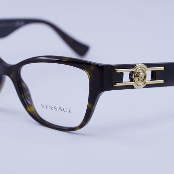 Versace Versace VE3347 108 Eyeglasses Havana 54mm Cat Eye Frame Size ONE SIZE - 7 Thumbnail