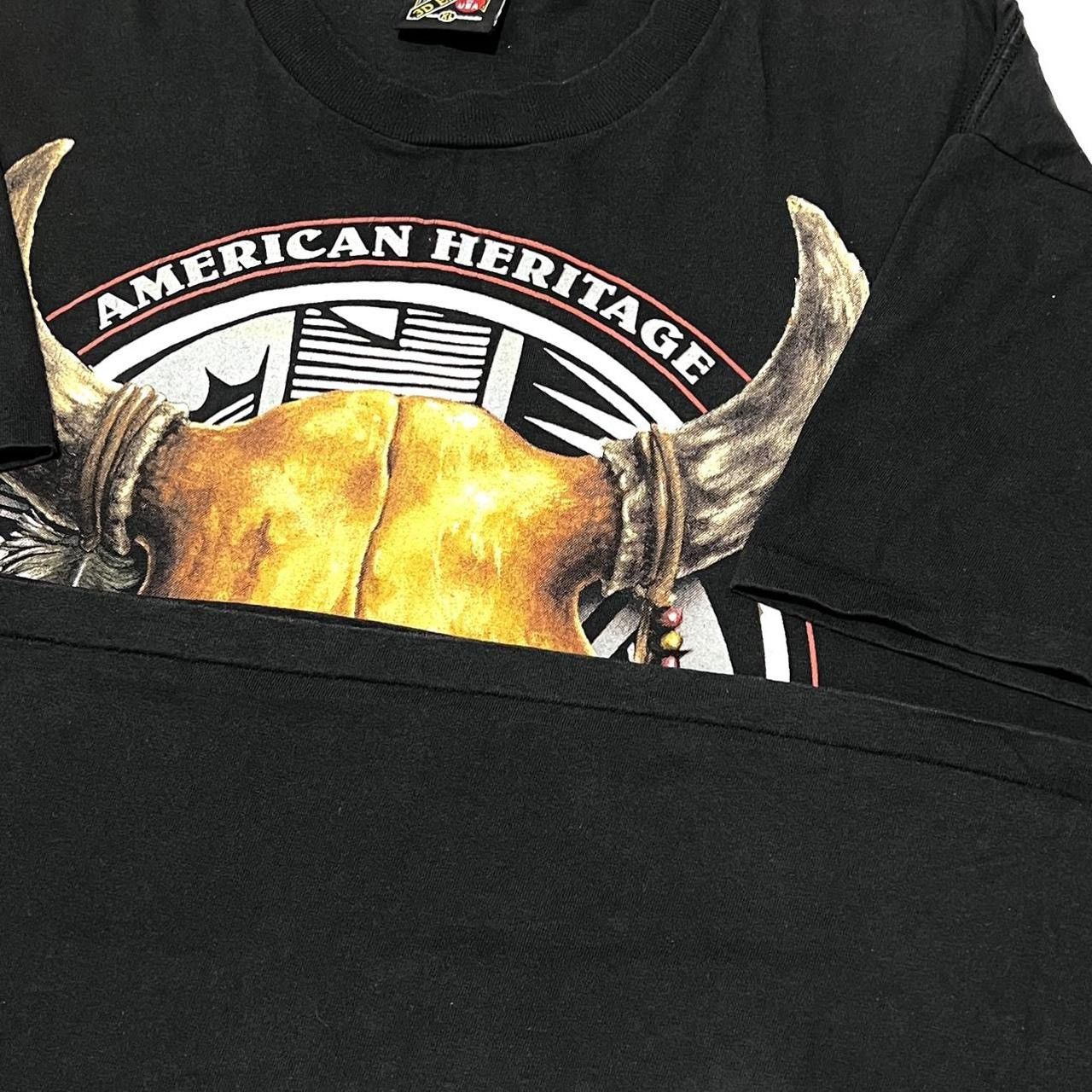 Vintage vintage 3d emblem biker american heritage tee shirt Size US XL / EU 56 / 4 - 5 Thumbnail