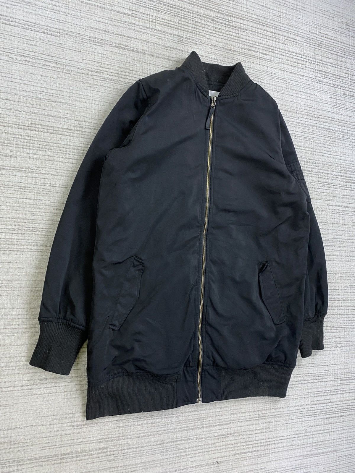 Japanese Brand × Vintage Vintage Back Number All Black Bomber Jacket Size US M / EU 48-50 / 2 - 3 Thumbnail