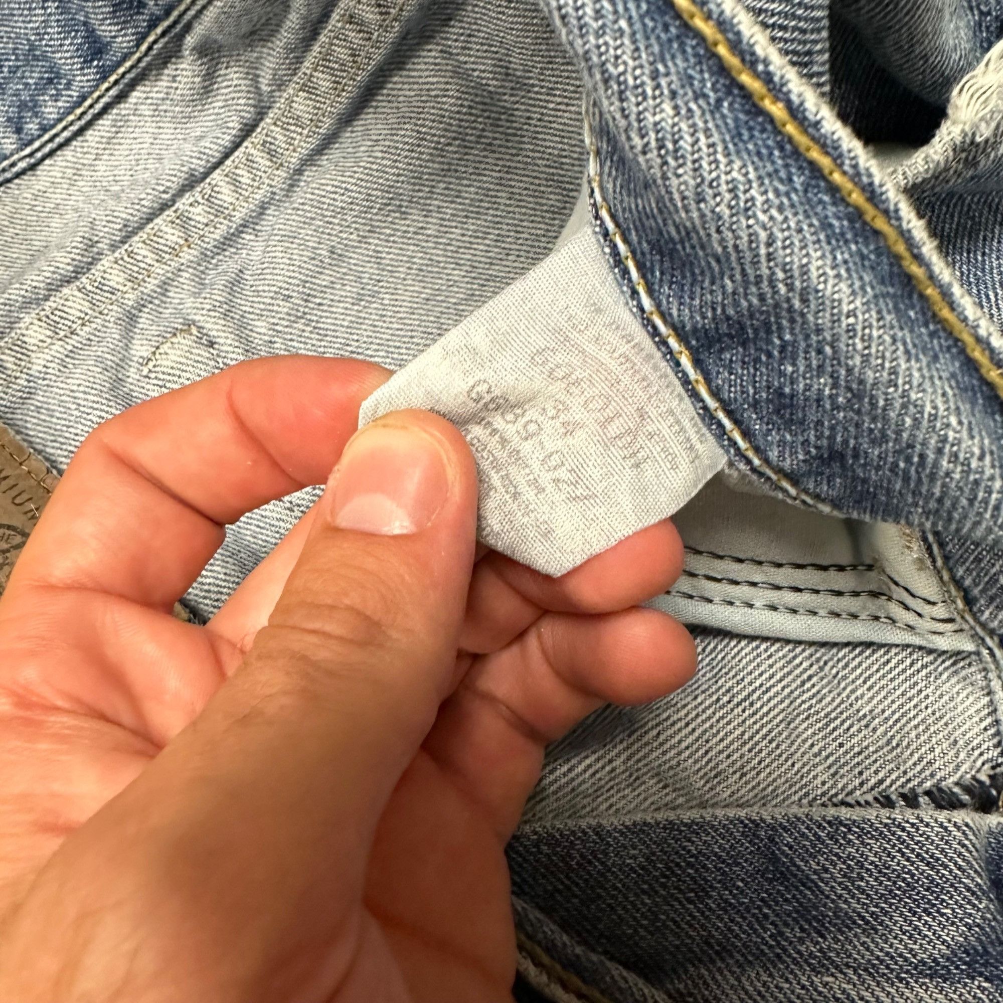 Vintage × Wrangler Vintage Y2K Wrangler Denim Jorts Shorts Medium Wash Size US 33 - 3 Thumbnail