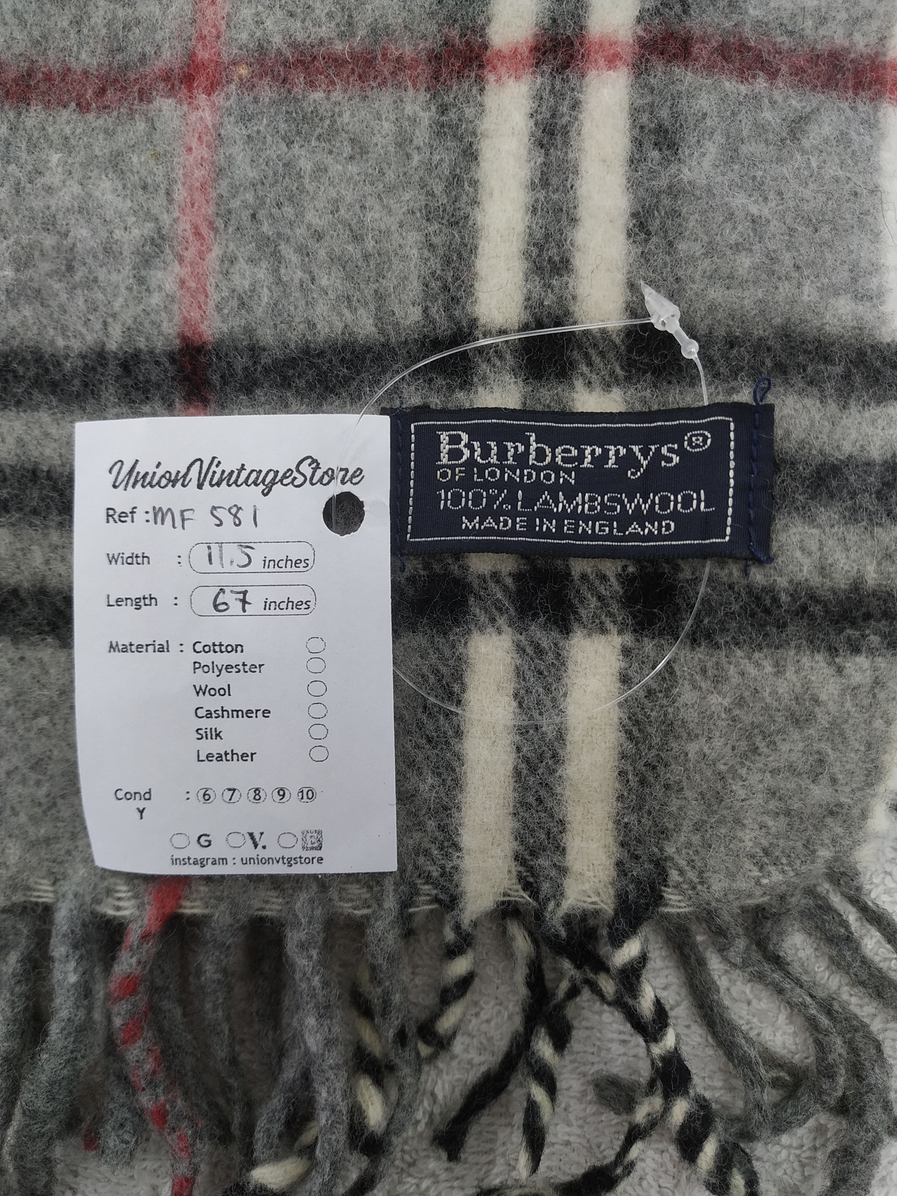 Burberry Vintage Burberry Scarf/Muffler/Neckwear MF581 Size ONE SIZE - 5 Thumbnail