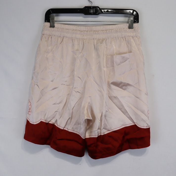 Casablanca o1rshd1 Printed Silk Shorts in Dark Red Size US 30 / EU 46 - 5 Thumbnail