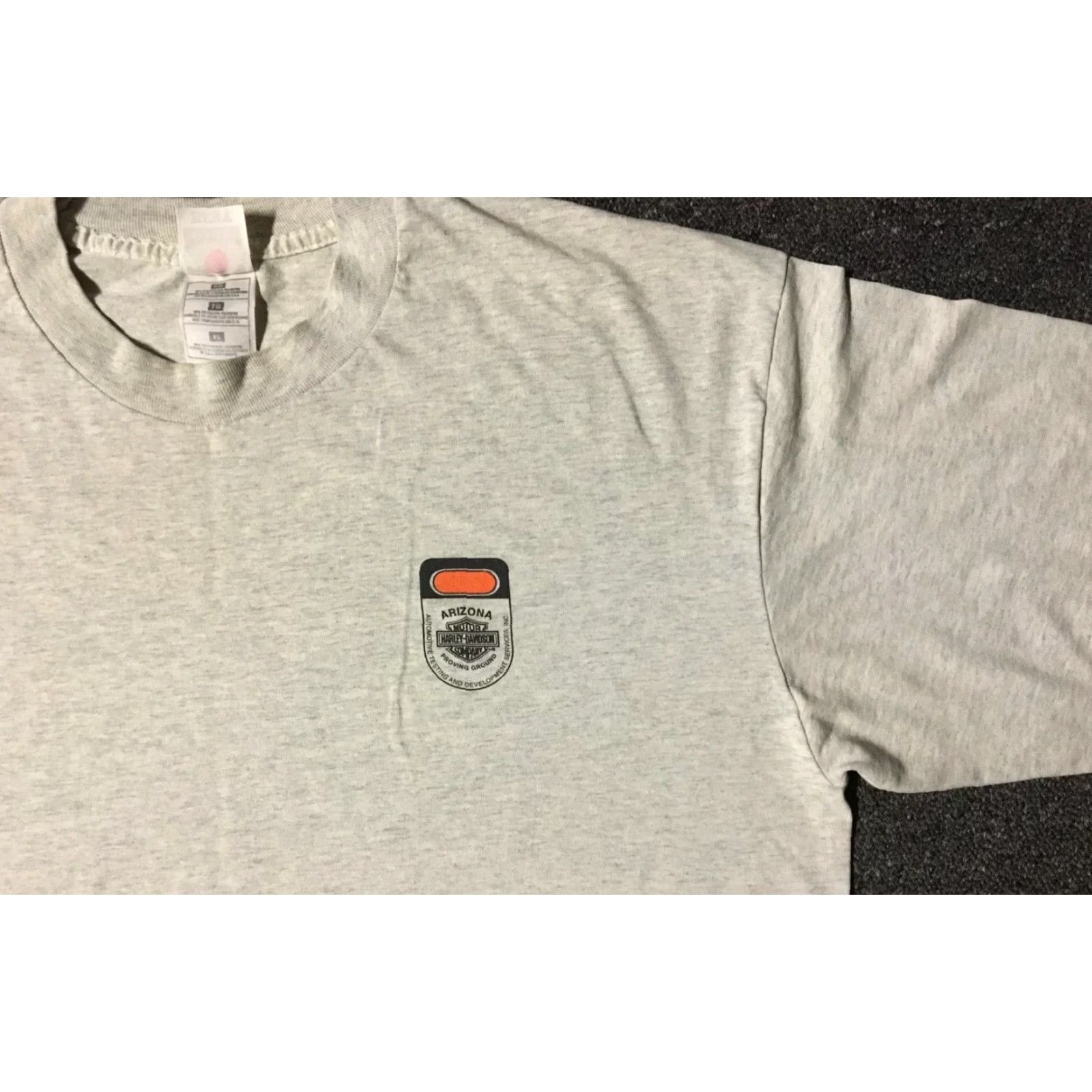 Fruit Of The Loom VINTAGE Harley Davidson Arizona Testing & Development Facility Faded Shirt XL Gray Men Graphic Tee 90s Biker Punk Grunge Rockabilly 2000s? Size US XL / EU 56 / 4 - 5 Thumbnail