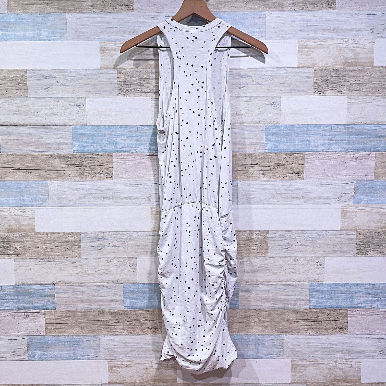 Other Sundry Ruched Blouson Tank Dress White Navy Blue Stars M 2 Size M / US 6-8 / IT 42-44 - 4 Thumbnail