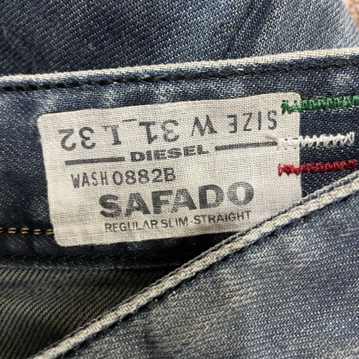 Diesel 🔥Vintage Diesel Industry Washed Ripped Distress Denim Jeans Size US 34 / EU 50 - 17 Thumbnail