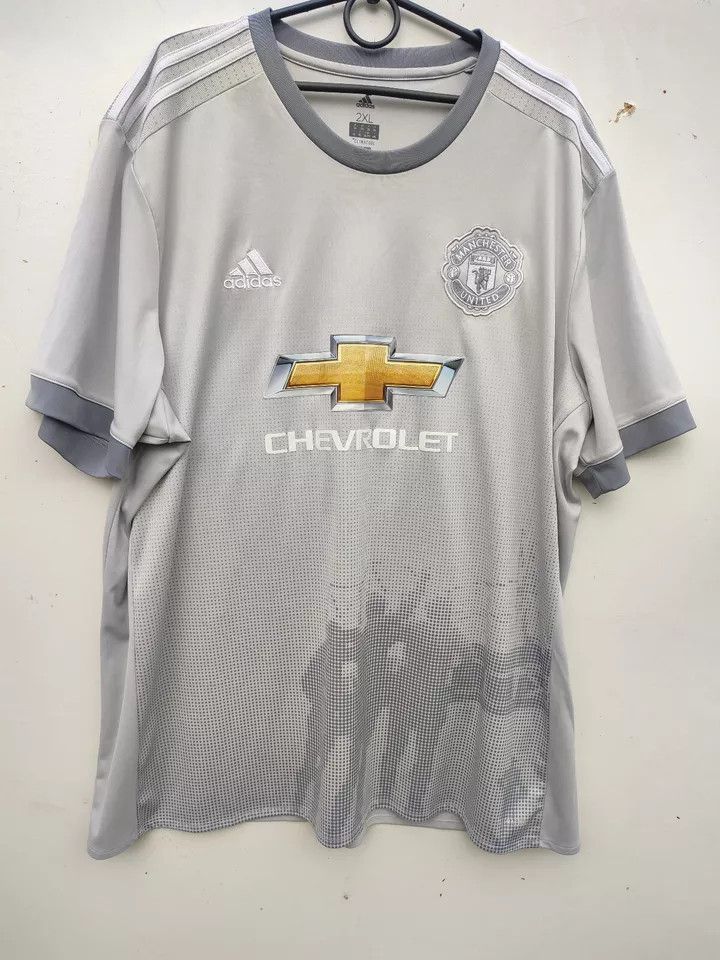 Adidas MANCHESTER UNITED 2016/17 THIRD FOOTBALL Kit SHIRT SOCCER Size US XXL / EU 58 / 5 - 8 Thumbnail