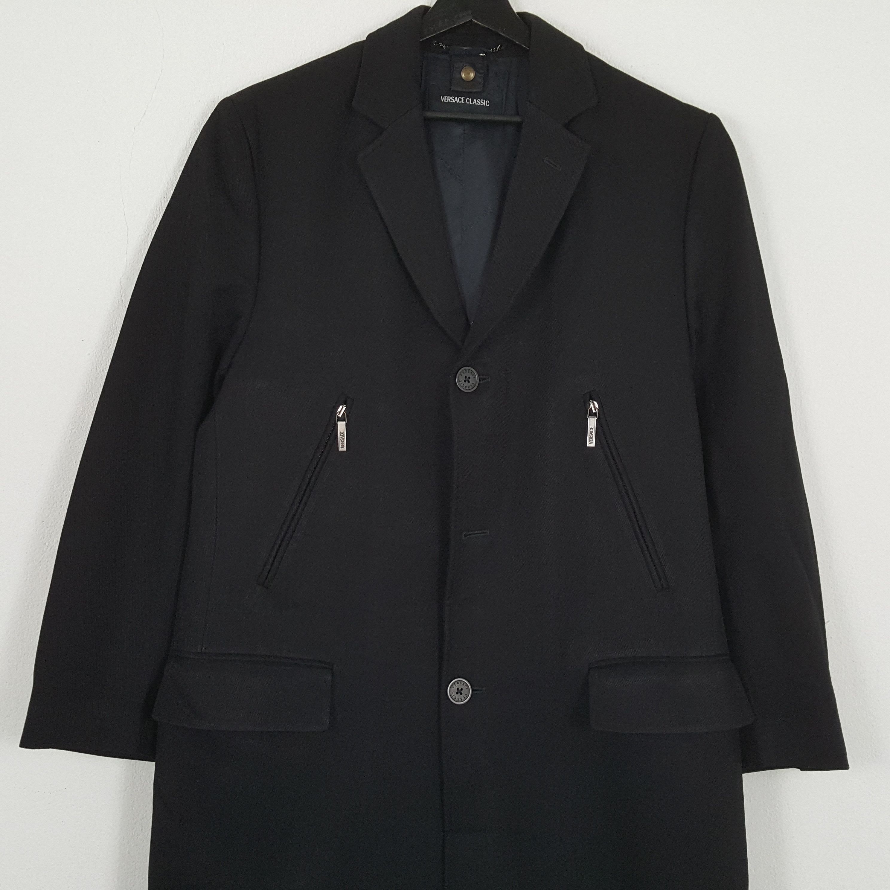 Versace × Vintage VERSACE CLASSIC Winter Fashion Style Long Jacket Size US M / EU 48-50 / 2 - 2 Thumbnail