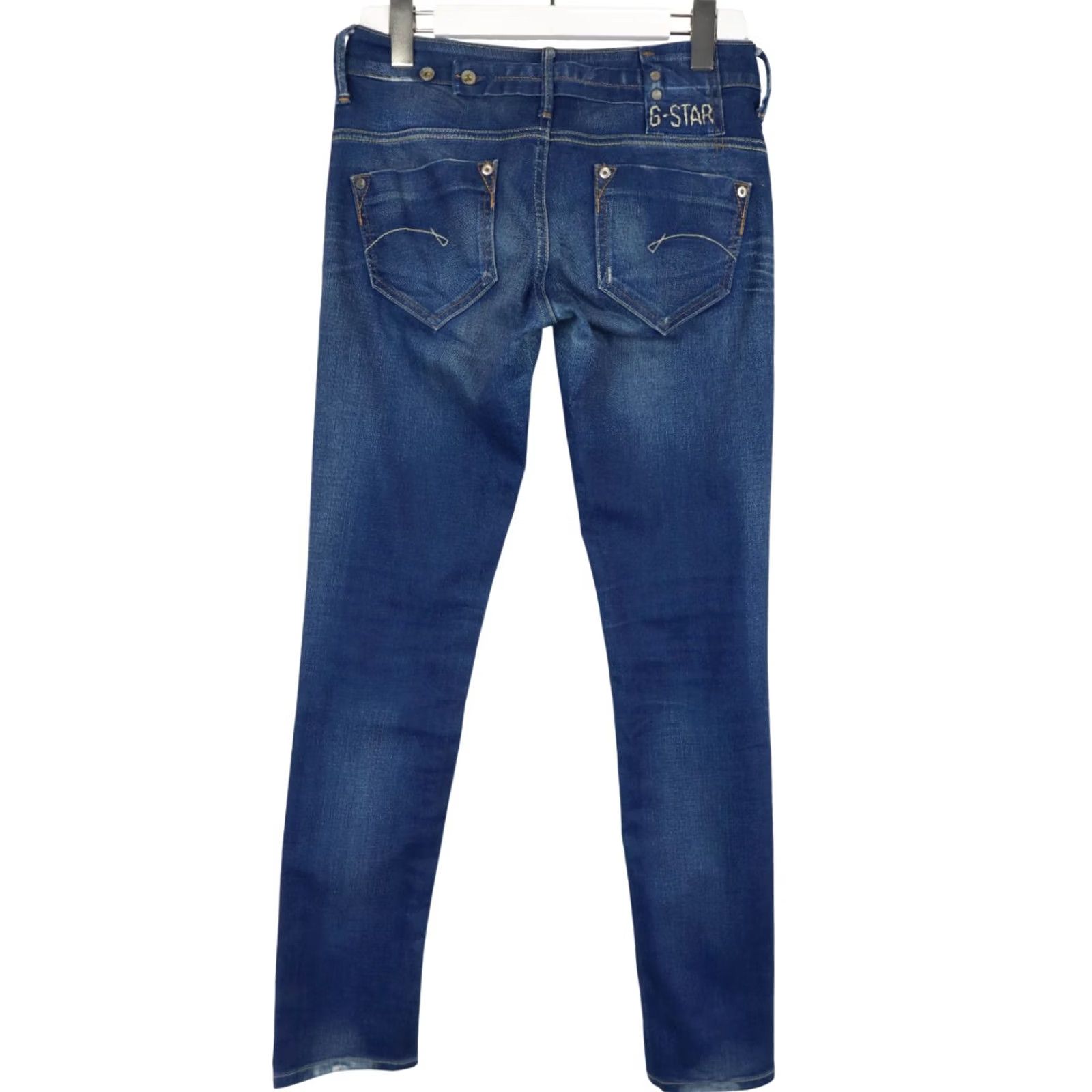 G-Star G-STAR Midge Skinny Jeans Women's W27/L32 Fade Whiskers Stretch Zip Fly Jeans Size 27" / US 4 / IT 40 - 2 Thumbnail