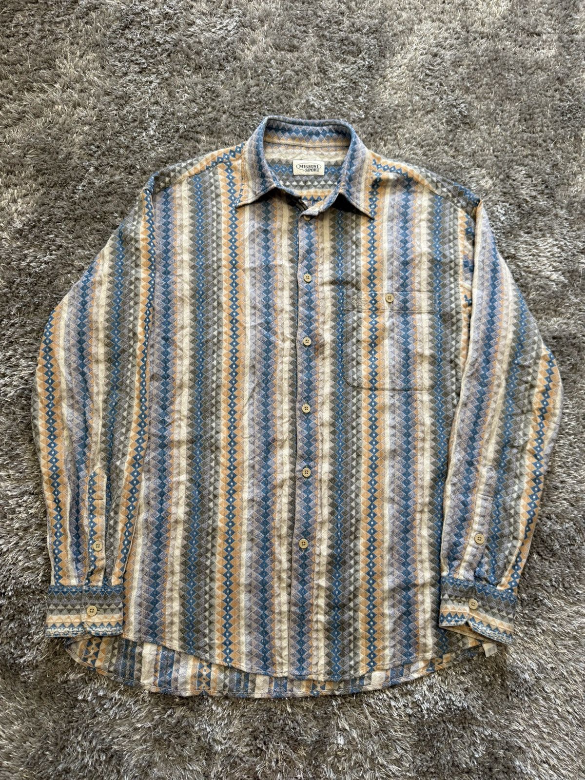 Missoni Vintage Missoni Sport Shirt Size US L / EU 52-54 / 3 - 1 Thumbnail