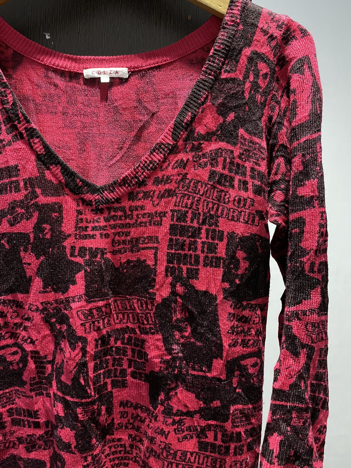 Vintage Colza Full Printed Knit Like Hyteric Glamour
