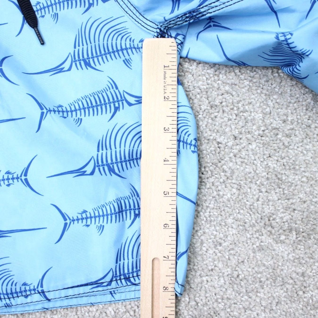 Vintage Tormenter Board Shorts Mens 36 Blue Hybrid Fish Skeleton Cargo Poly Swim Trunks Size US 36 / EU 52 - 4 Thumbnail