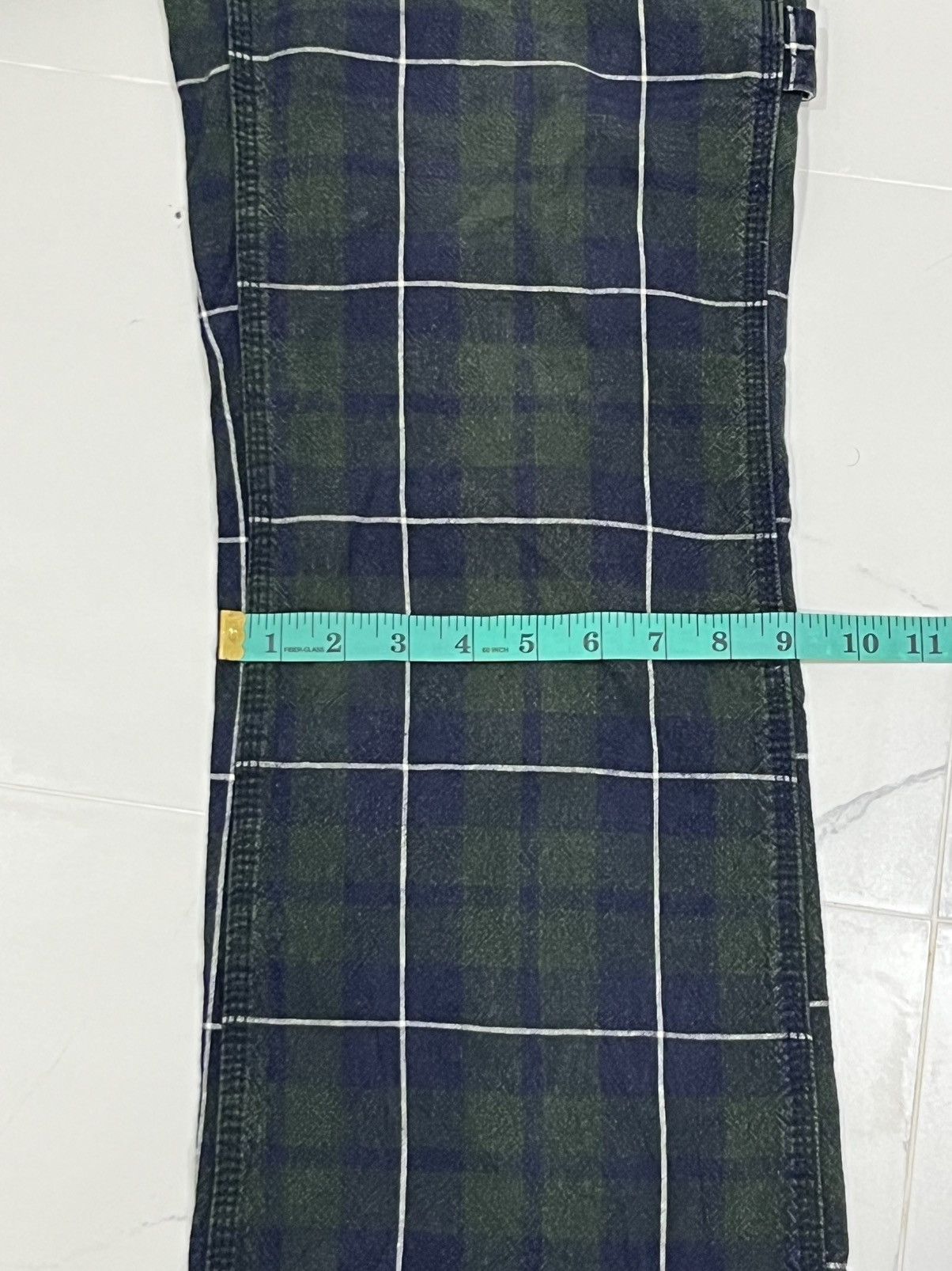 Japanese Brand Japan Designer Betty Smith Lowrise Super Flared Tartan Pants Size 32" / US 10 / IT 46 - 24 Thumbnail