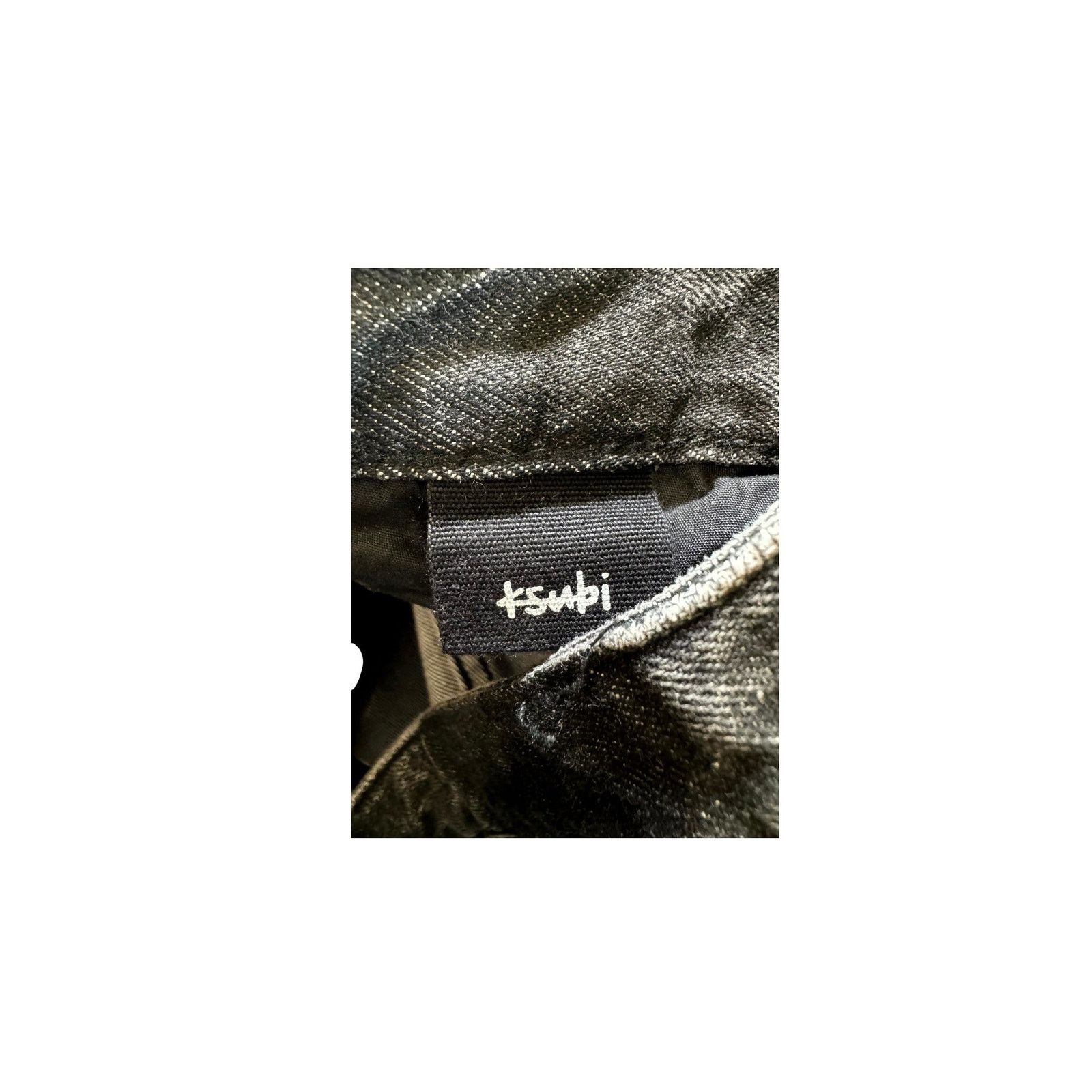 Ksubi Ksubi "Double Knee Carpenter" Black Wash & Green Jeans Size US 31 - 3 Thumbnail