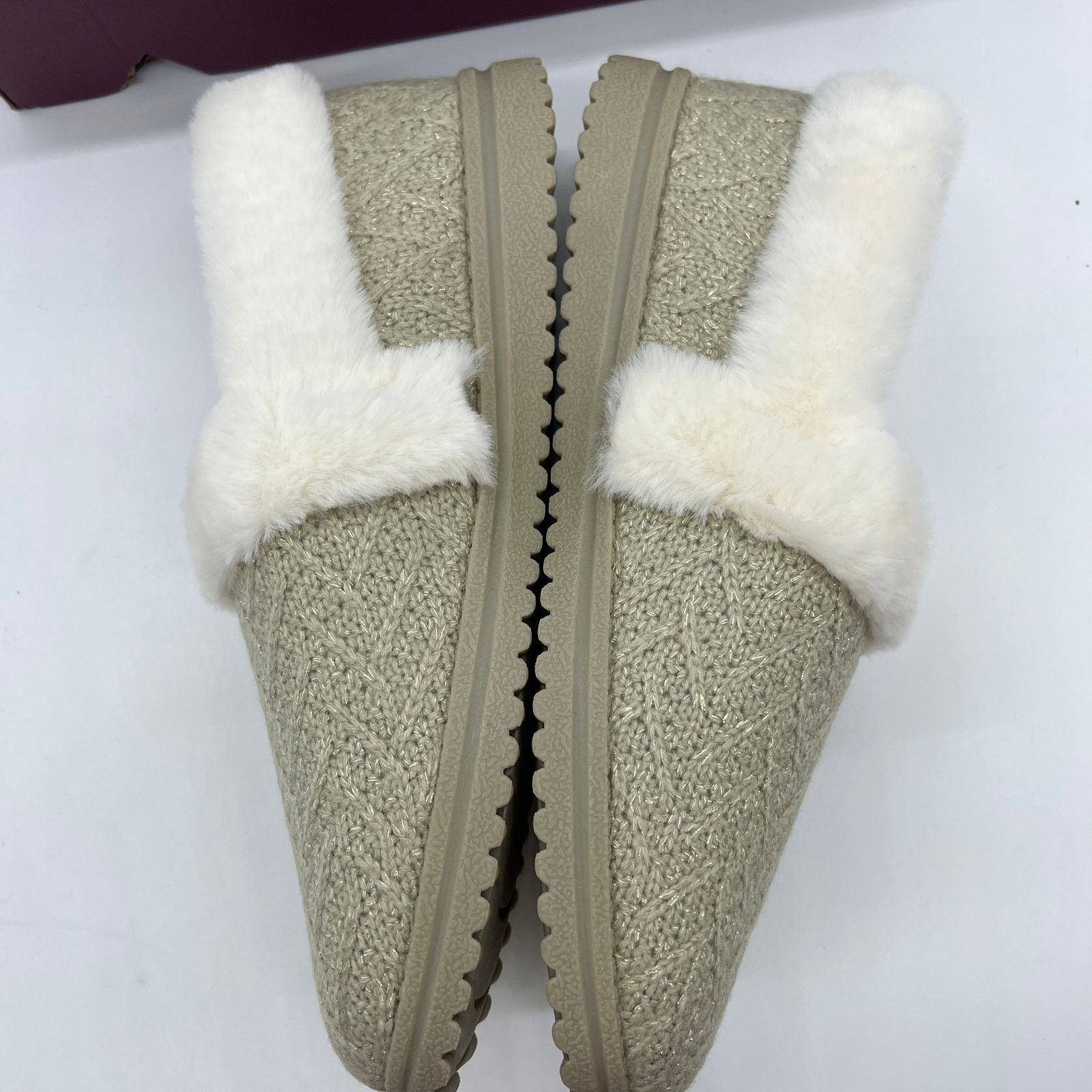 SKECHERS Skechers Cozy Lite Sparkle Knit Slippers Walk Natural 11 Size US 11 / IT 41 - 8 Thumbnail