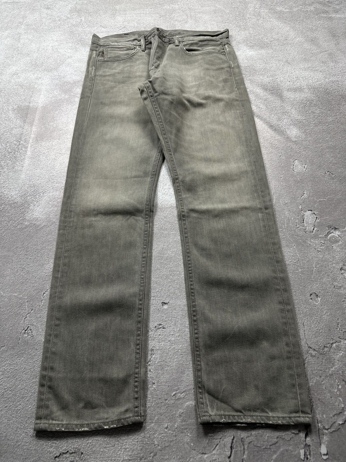 Vintage Ralph Lauren RRL Style Distressed Denim Jeans Slim