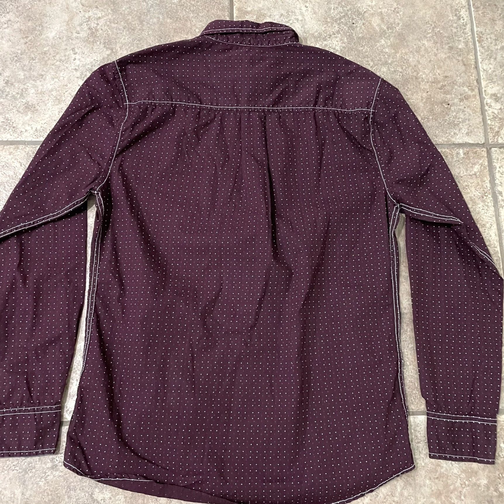 Vintage VINTAGE DepartWest maroon long sleeve button down western shirt Mens L Size US L / EU 52-54 / 3 - 5 Thumbnail