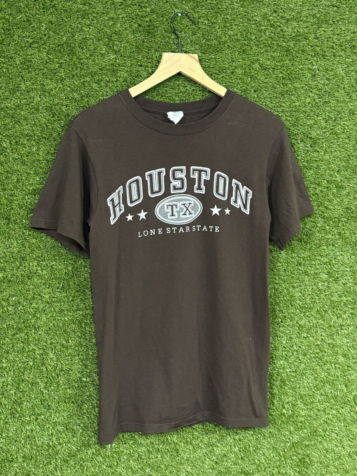 Vintage Vintage Mocha Coffee Houston Texas Brown Logo Star Tee Anvil Size US S / EU 44-46 / 1 - 1 Thumbnail