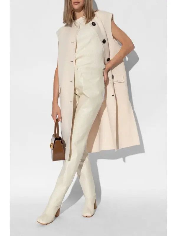 Marni o1y1125 Sweatpant in Cream Size 27" / US 4 / IT 40 - 2 Thumbnail
