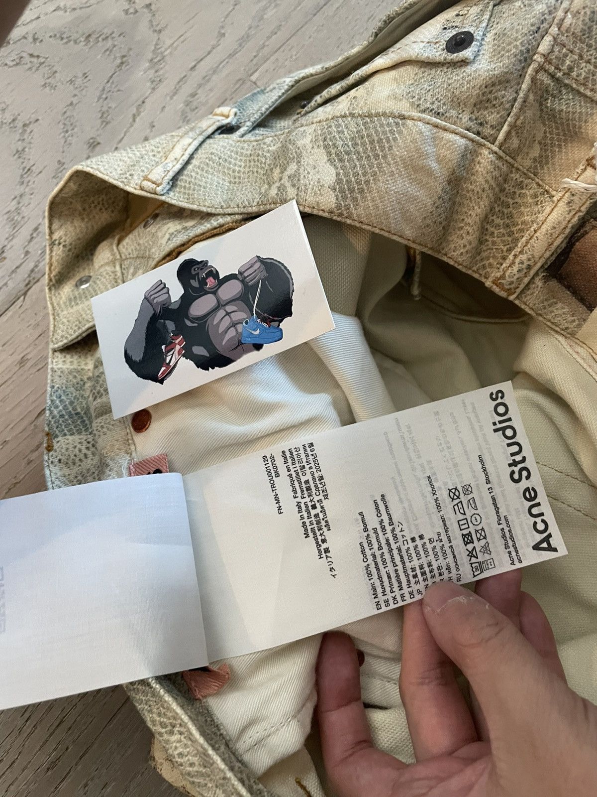 Acne Studios Acne Studios Keychain Trompe Loose Fit Jeans - 2006M Size US 34 / EU 50 - 6 Thumbnail