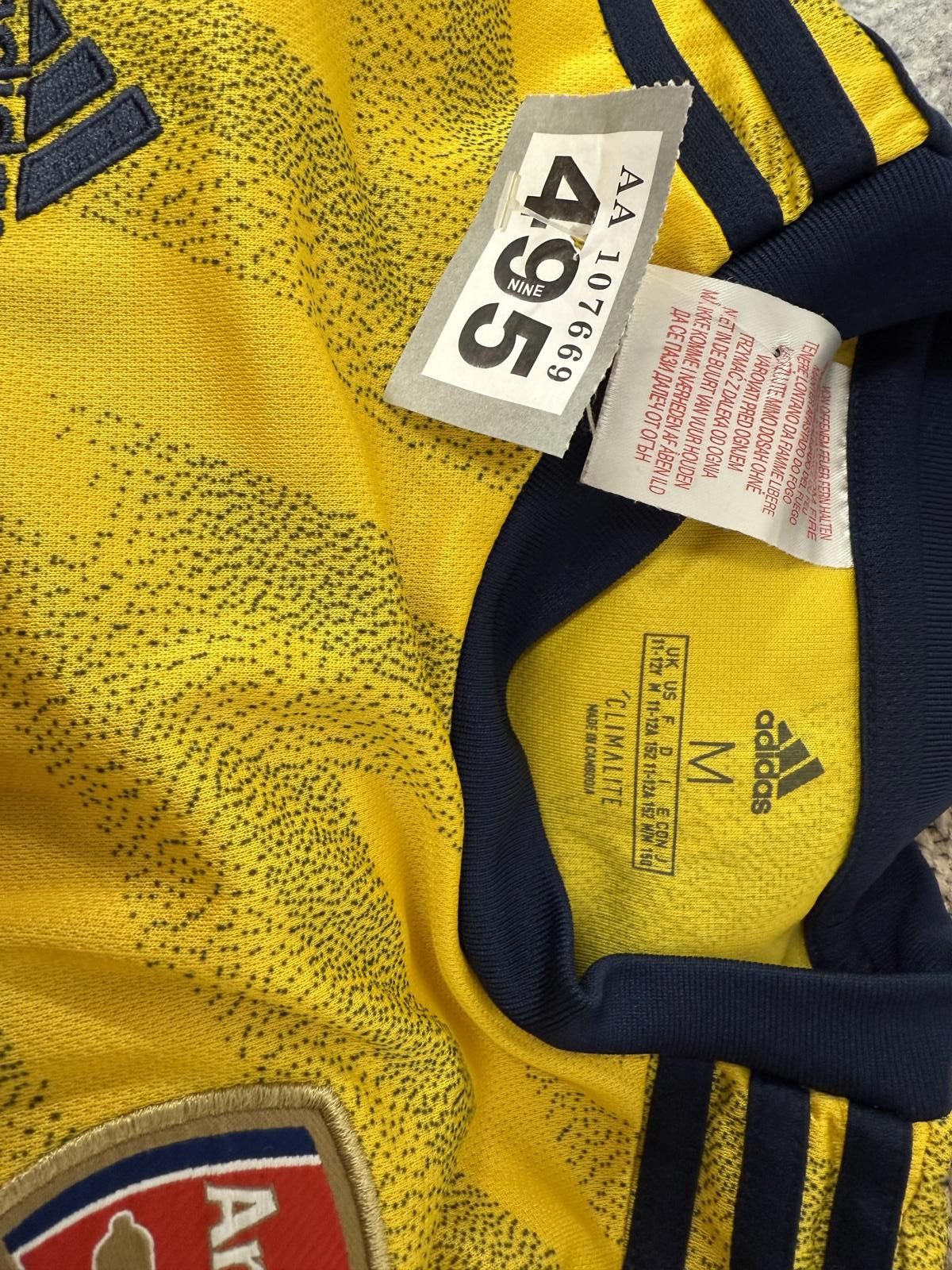 Adidas Arsenal Football Club Yellow Away Jersey - Men's Medium Size US M / EU 48-50 / 2 - 2 Thumbnail