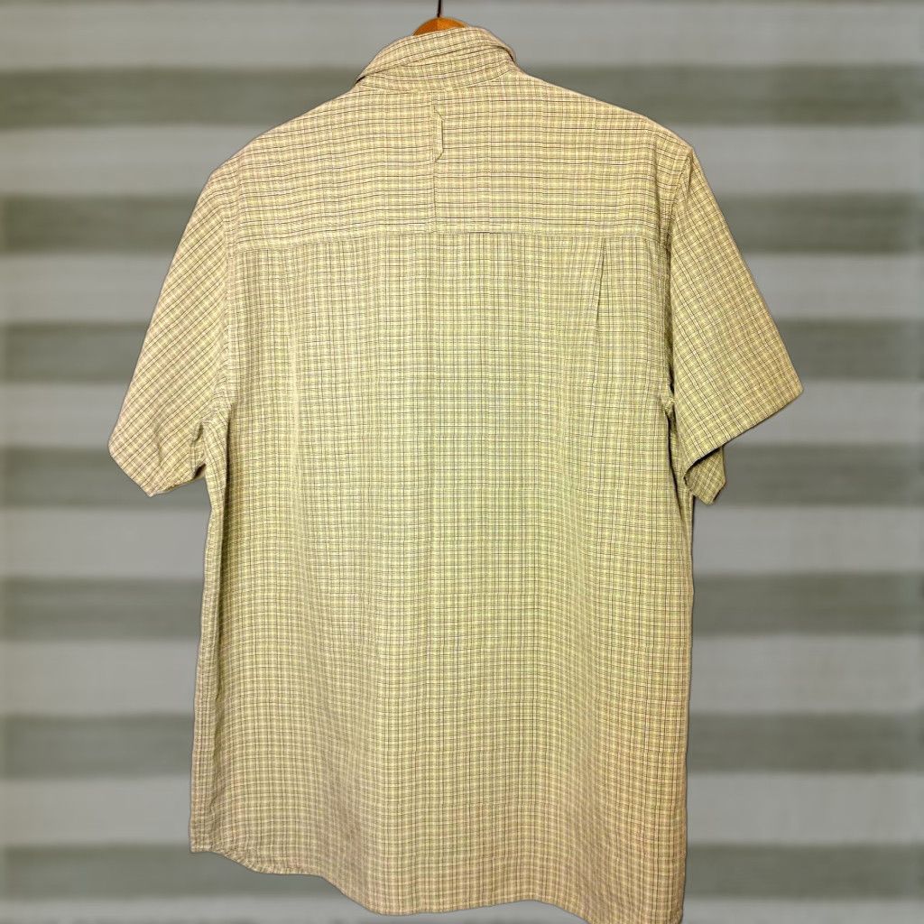 The North Face The North Face Shirt Men Large Button Up Green Plaid Short Sleeve Modal Blend Size US L / EU 52-54 / 3 - 1 Thumbnail