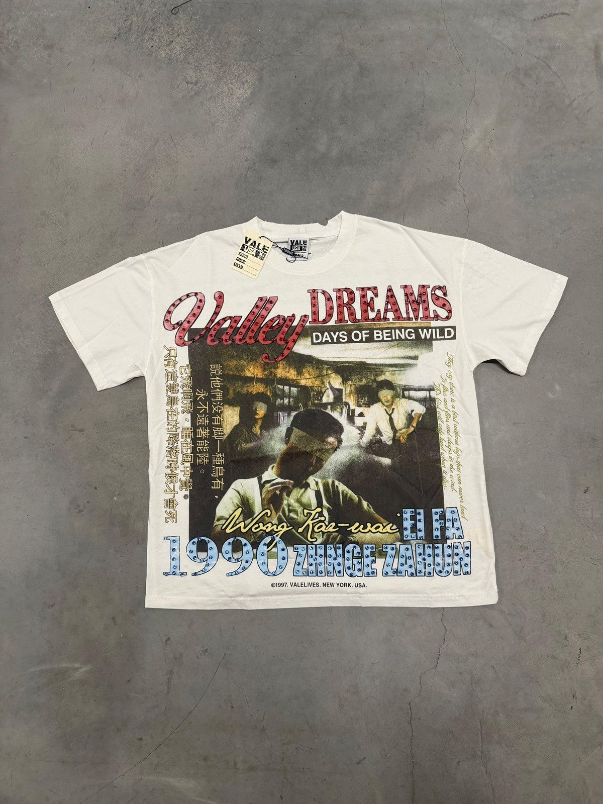 Vale Forever Valley Dreams White Money Bling Tee Large