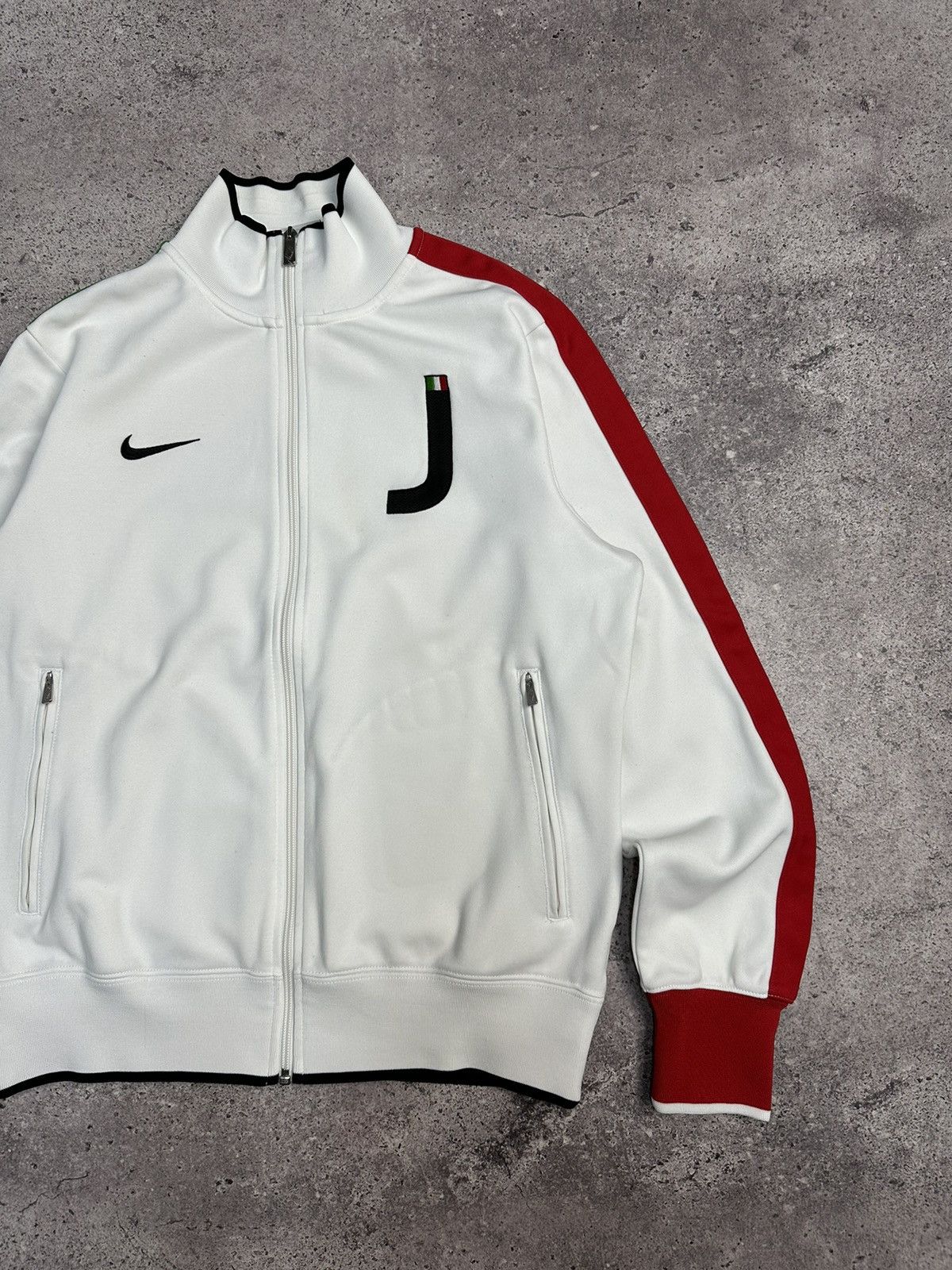 Nike × Vintage Vintage Nike Juventus Blokecore Logo Track Jacket Y2K Drill Size US M / EU 48-50 / 2 - 4 Thumbnail