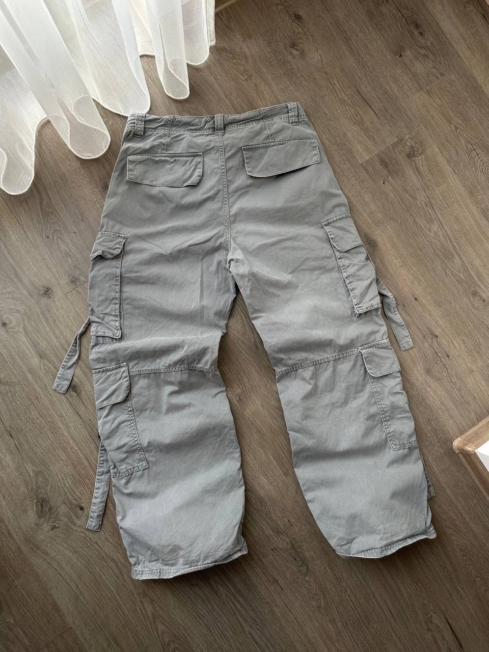 Japanese Brand × Vintage Vintage Japanese Baggy Gray Cargo Pocket Pants Size US 32 / EU 48 - 15 Thumbnail
