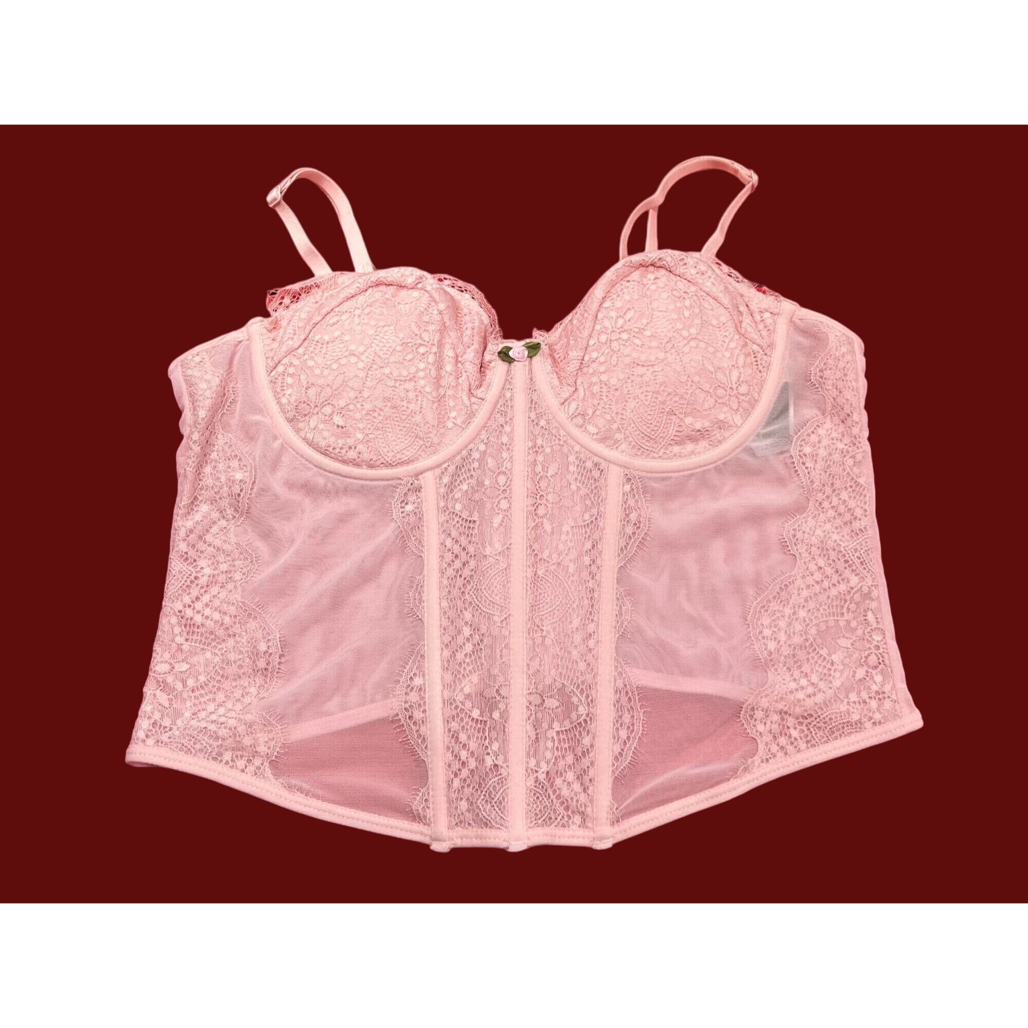rue21 Rue 21 - Women's Lace Corset Top - Soft And Breathable Mesh Size ONE SIZE - 1 Thumbnail