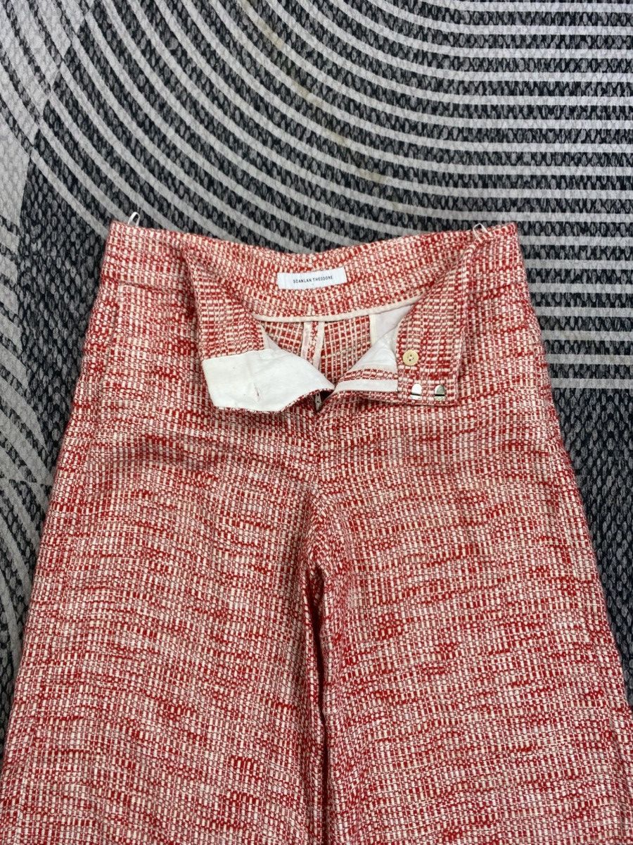 Scanlan Theodore Scanlan Theodore Tweed Knit Wide Leg Pants Size 33" - 6 Thumbnail