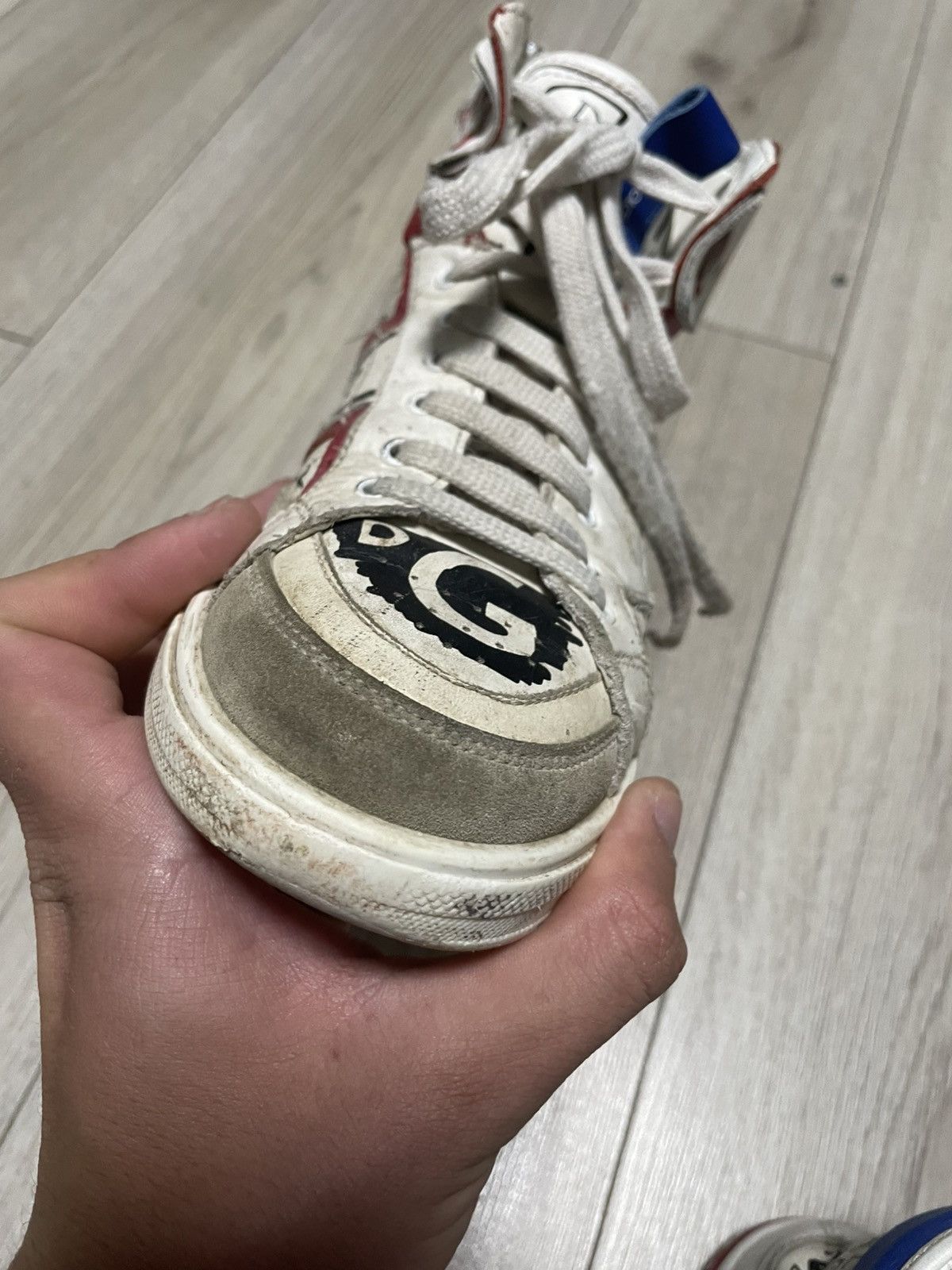 Dolce & Gabbana Dolce & Gabbana Graffiti Print High Top Sneakers Size 36 Size US 5 / EU 37 - 17 Thumbnail