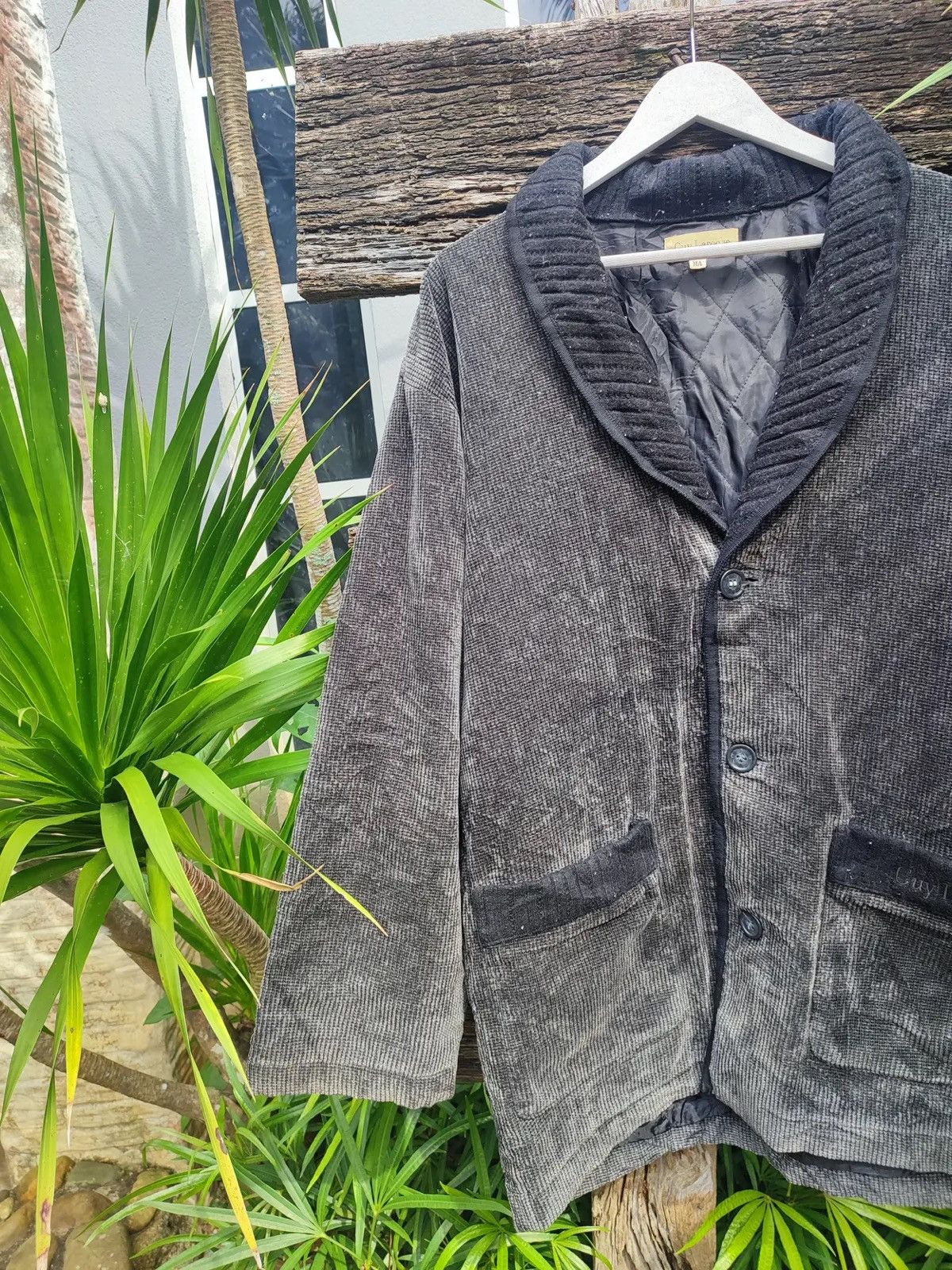 Guy Laroche Vintage Guy Laroche Lounge Jacket – Corduroy Shawl Collar Size US M / EU 48-50 / 2 - 4 Thumbnail