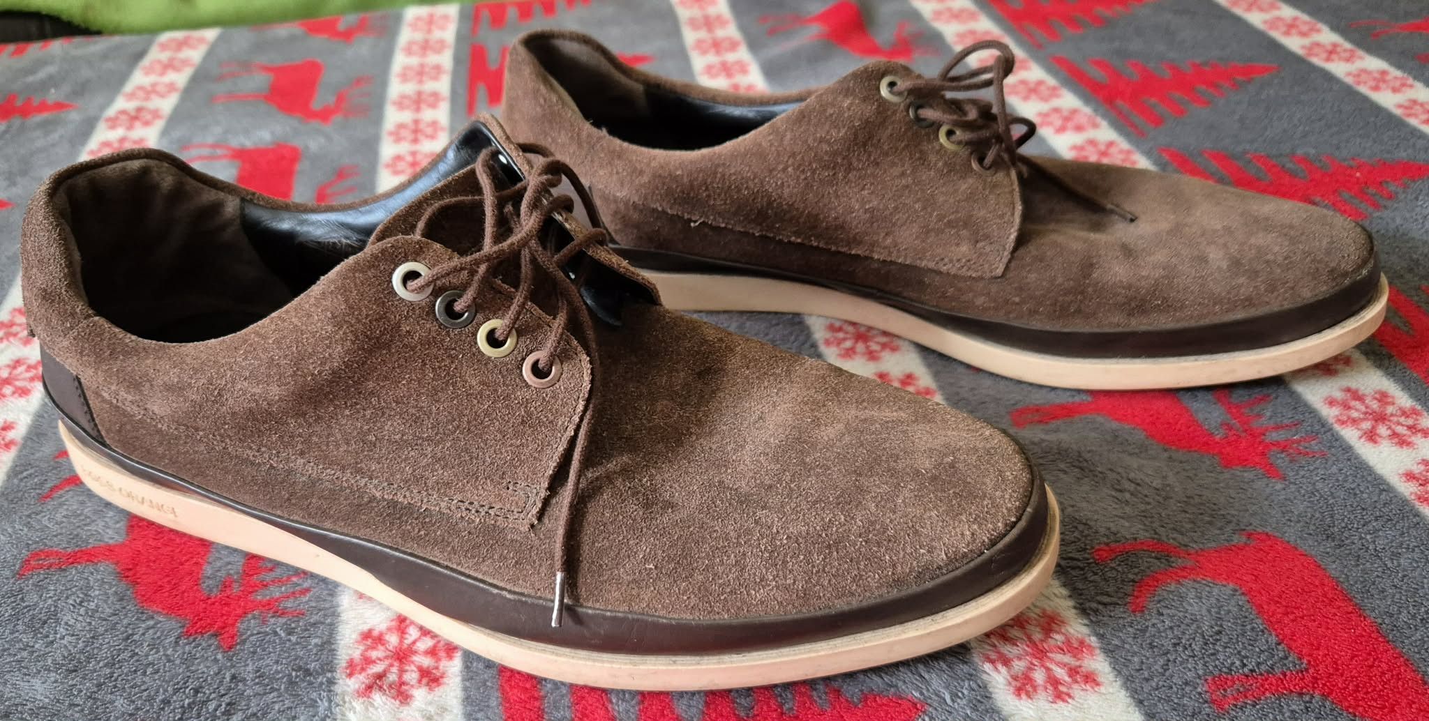 Hugo Boss Hugo Boss Orange Casual Brown Suede Leather Shoes size EU 44 Size US 11 / EU 44 - 2 Thumbnail