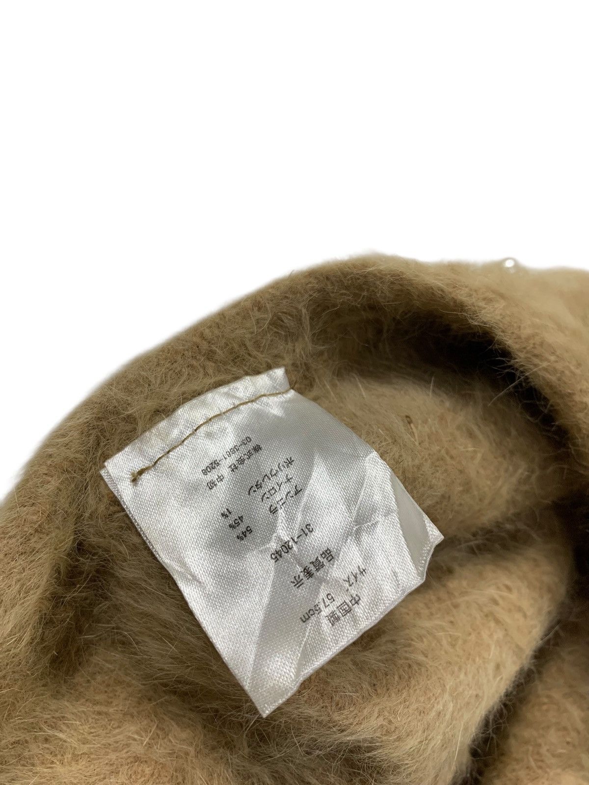 Japanese Brand Fuzzy mohair beanie hats rare Size ONE SIZE - 4 Thumbnail