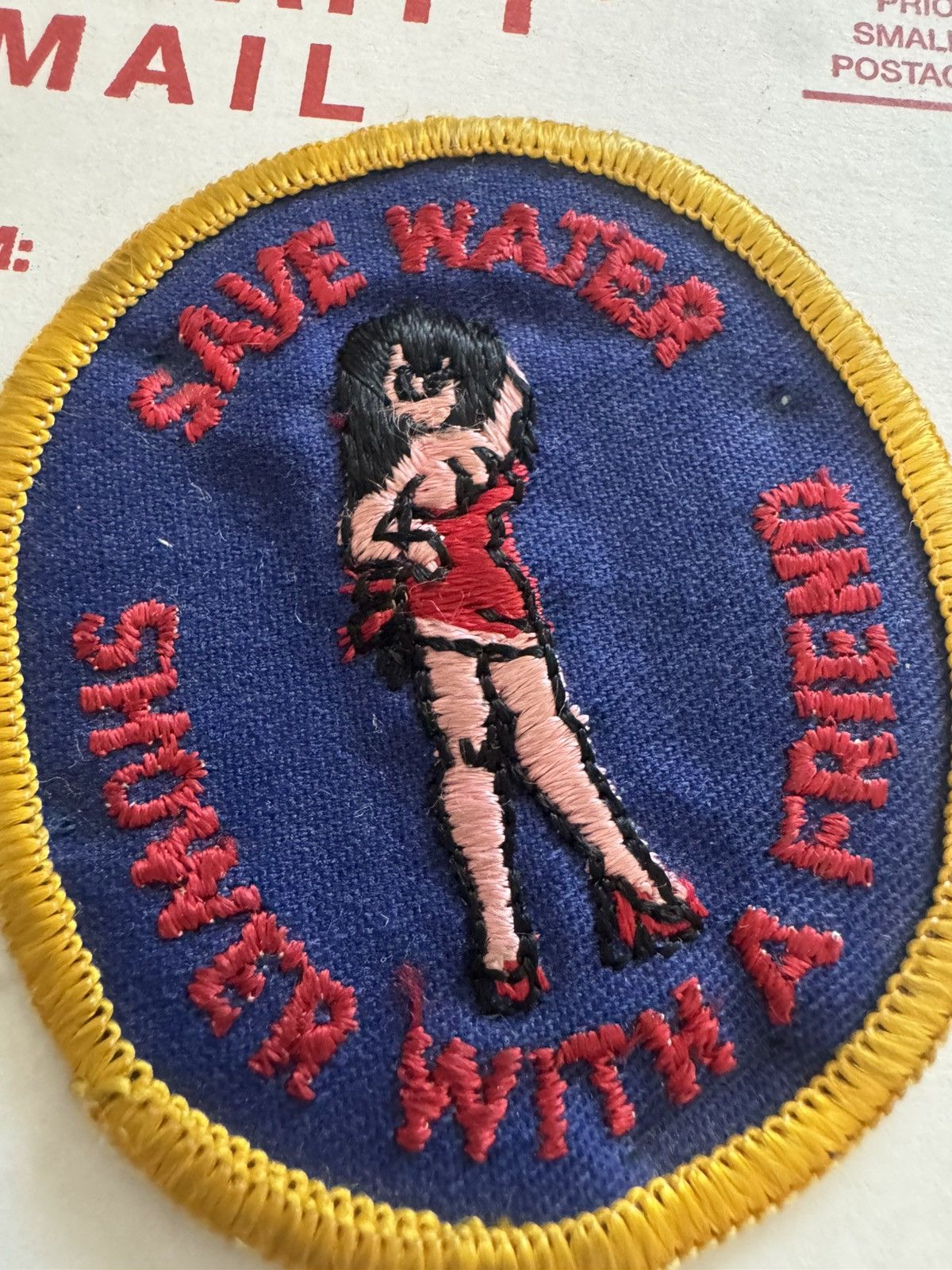 Other Vintage Save Water Shoer With A Friend Cartoon Pinup Patch Size ONE SIZE - 1 Thumbnail