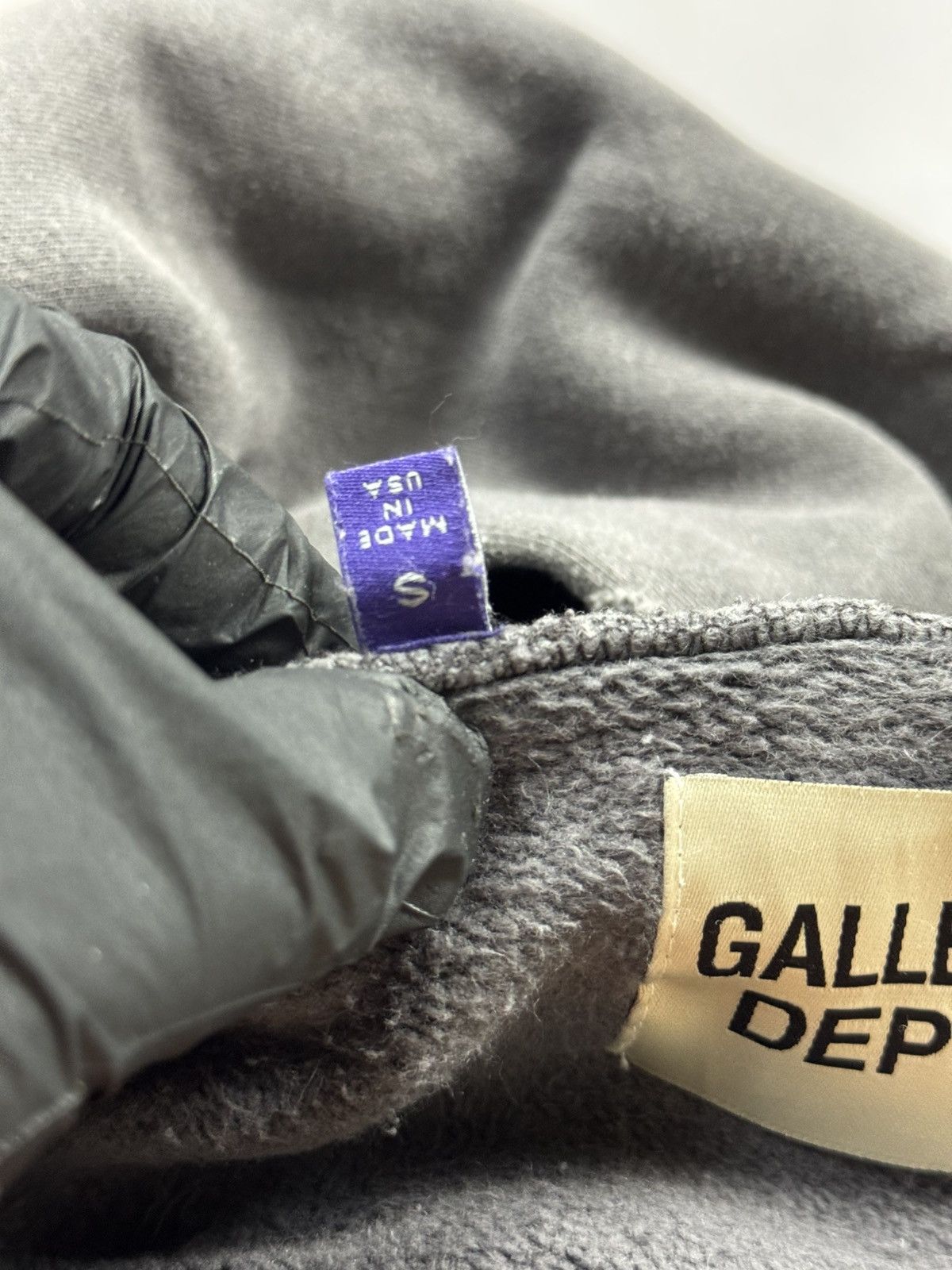 Gallery Dept. Gallery Dept ATK Logo Distressed Hoodie(Grey/L) Size US L / EU 52-54 / 3 - 17 Thumbnail