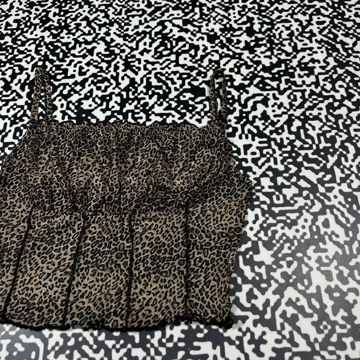 Vintage Vintage Y2K Leopard Sexy Retro Tank Top Sleeveless Size S / US 4 / IT 40 - 5 Thumbnail