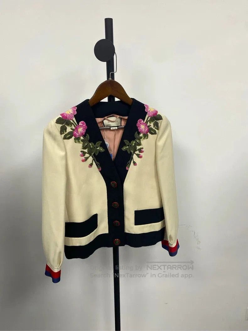 Gucci Gucci Floral Embroidered Jacket. Size US S / EU 44-46 / 1 - 1 Thumbnail