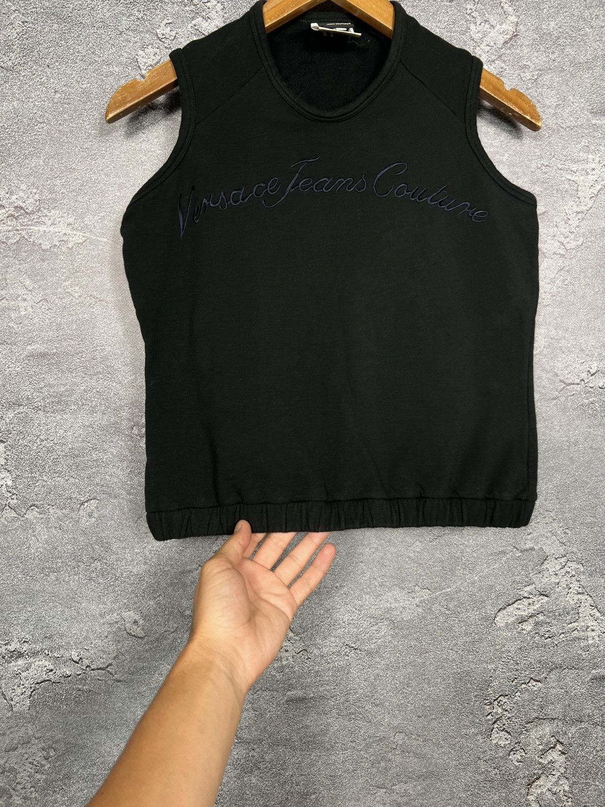 Versace Jeans Couture Vintage Versace Jeans Couture Big Logo Cotton Vest Tank Top Size M / US 6-8 / IT 42-44 - 7 Thumbnail