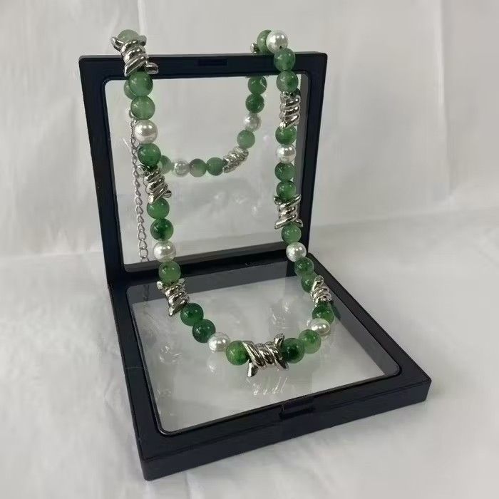 Jewelry × Vintage Green Necklace Chain Size ONE SIZE - 2 Thumbnail